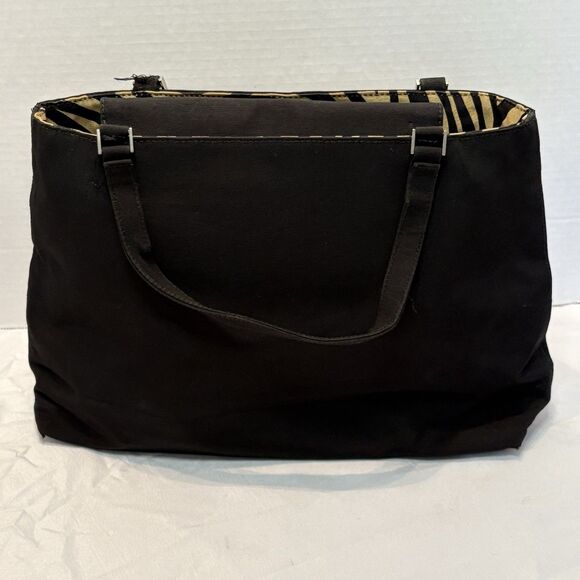 Vintage 90s Y2K Kate Spade Black Silk Original Classic Shoulder Bag Purse - Picture 3 of 6